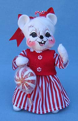 Annalee 6" Peppermint Girl Mouse - Mint - 780707