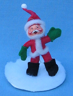 Annalee 3" Mr Santa Ornament with Stand - Mint - 783589