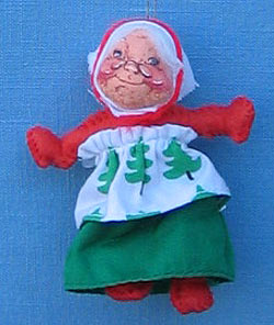 Annalee 3" Mrs Santa Ornament - Mint - 783887ox