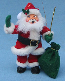 Annalee 6" Classic Santa Ornament - Mint - 786305