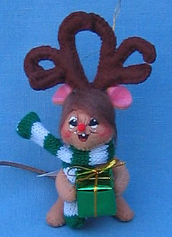 Annalee 3" Masquerade Mouse Ornament - Mint - 789803