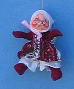 Annalee 3" Mrs Victorian Santa Ornament - Mint - 790086ox Annalee 3" Mrs Victorian Santa Ornament - Mint - 790086ox