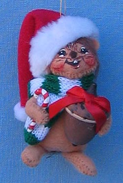 Annalee 3" Christmas Chipmunk Holding Acorn Ornament - Mint - 794903