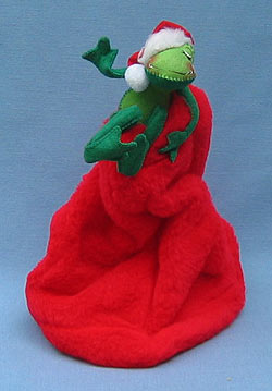 Annalee 10" Santa Frog on Red Bang Hat - Mint - 799994rx