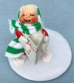 Annalee 3" Caroler Girl - Mint/ Near Mint - 803487xo (CLONE)