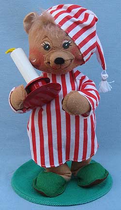 Annalee 10" Mr Nightshirt Bear - Mint - Signed - 805687sck