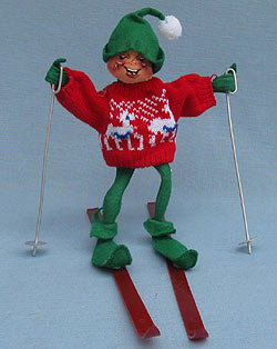 Annalee 10" Ski Elf with Red Sweater - Mint - 818087-1xo