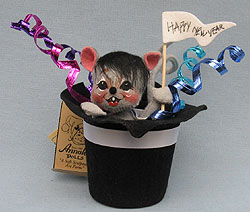 Annalee 7" Happy New Year Mouse - Near Mint - 820598a