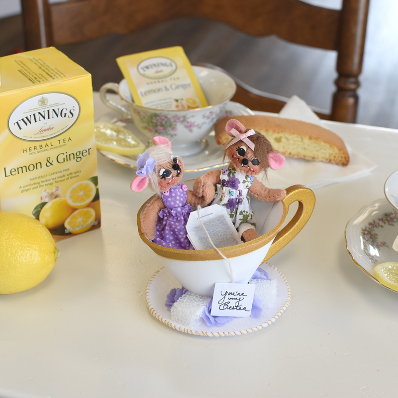 Annalee 5" Tea for Two Mice AIA 2021 -  Mint - 850021