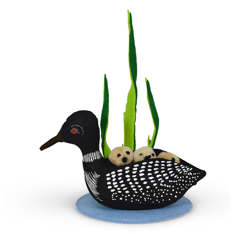 Annalee 5" Lakeside Loon and Babies AIA 2022 - Mint - 850822