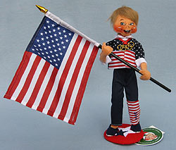 Annalee 10" Summer Olympian with Flag - 2020 - Mint - 852220side