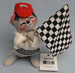 Annalee 7" Finish Line Racing Mouse - Mint - 855405sq