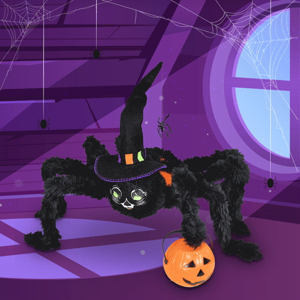 Annalee 10" Spooktacular Spider - Mint - 860721
