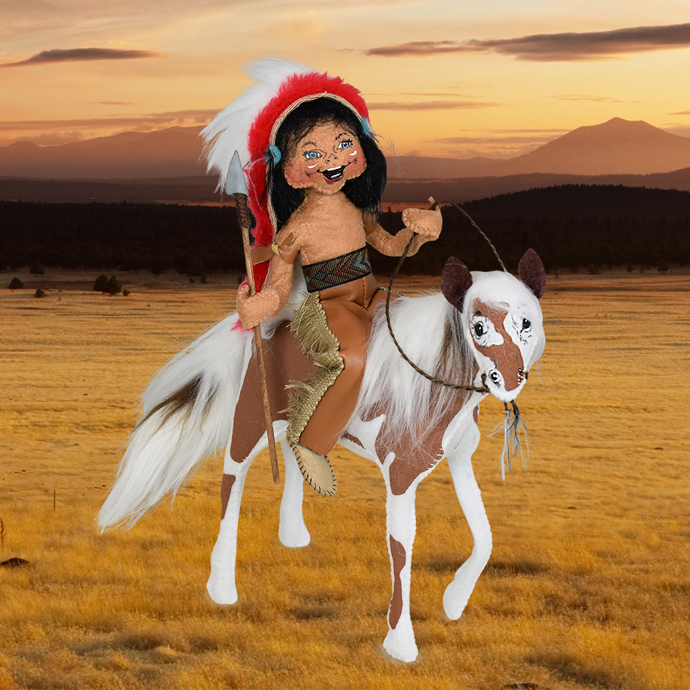 Annalee 11" Painted Pony Warrior Indian AIA 2022 - Mint - 861622