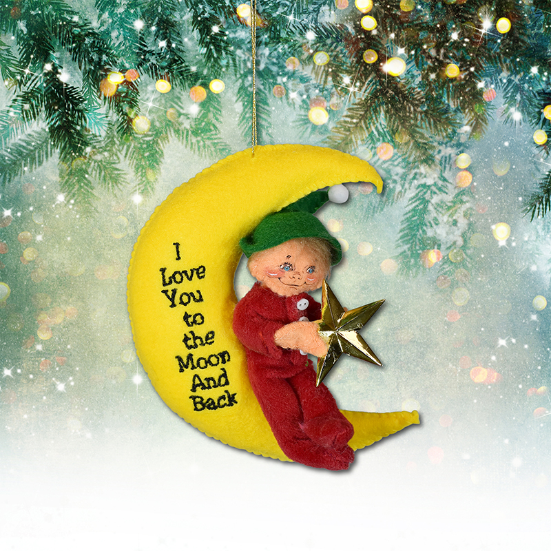 Annalee 5" Love You To The Moon and Back Ornament AIA 2021- Mint - 861721ox