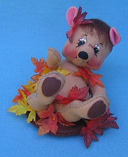 Annalee 8" Foliage Frolick Bear - Mint - 865300