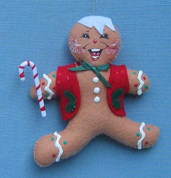 Annalee 5" Running Gingerbread Man Ornament - Mint - 866606