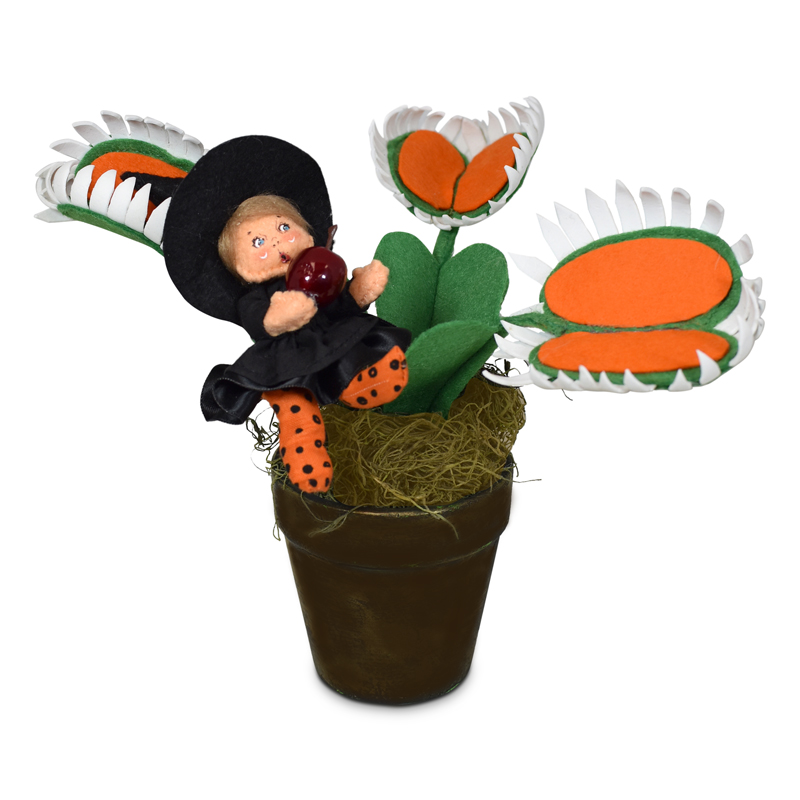 Annalee 7" Venus Fly Trap Halloween Witch AIA - Mint - 860321