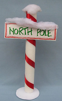 Annalee 28" North Pole Sign - Near Mint - 901492 Annalee 28" North Pole Sign - Near Mint - 901492