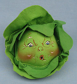 Annalee 7" Cabbage with Open Eyes - Mint - Prototype - 902395oohap