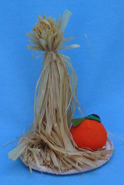 Annalee 8" Corn Stalks with Pumpkin - Mint - 902996 Annalee 8" Corn Stalks with Pumpkin - Mint - 902996
