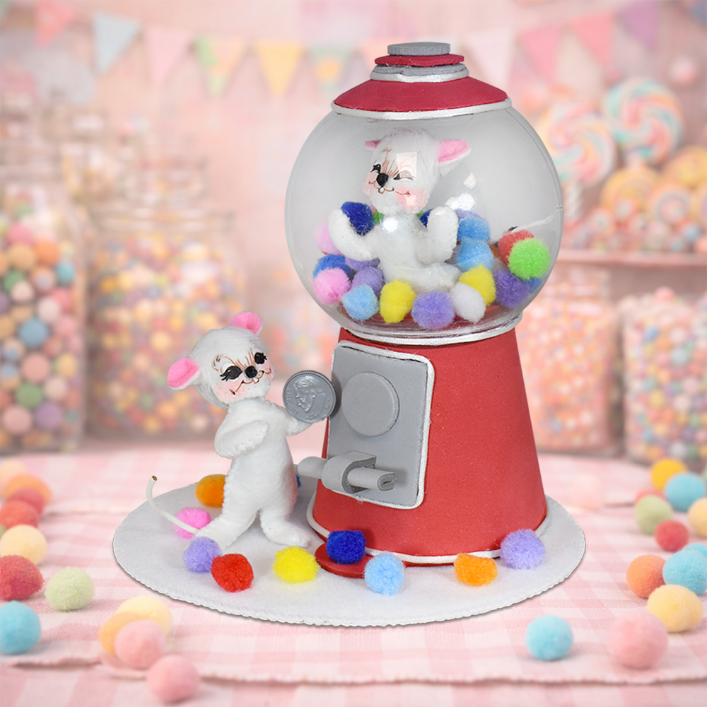 Annalee 7" Bubblegum Giggle Mouse Set AIA 2026 - Mint - 910326