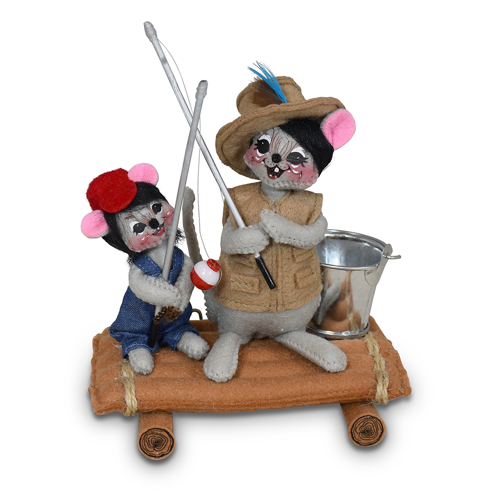 Annalee 6" Fishing Friends Mice AIA 2026 - Mint - 911326