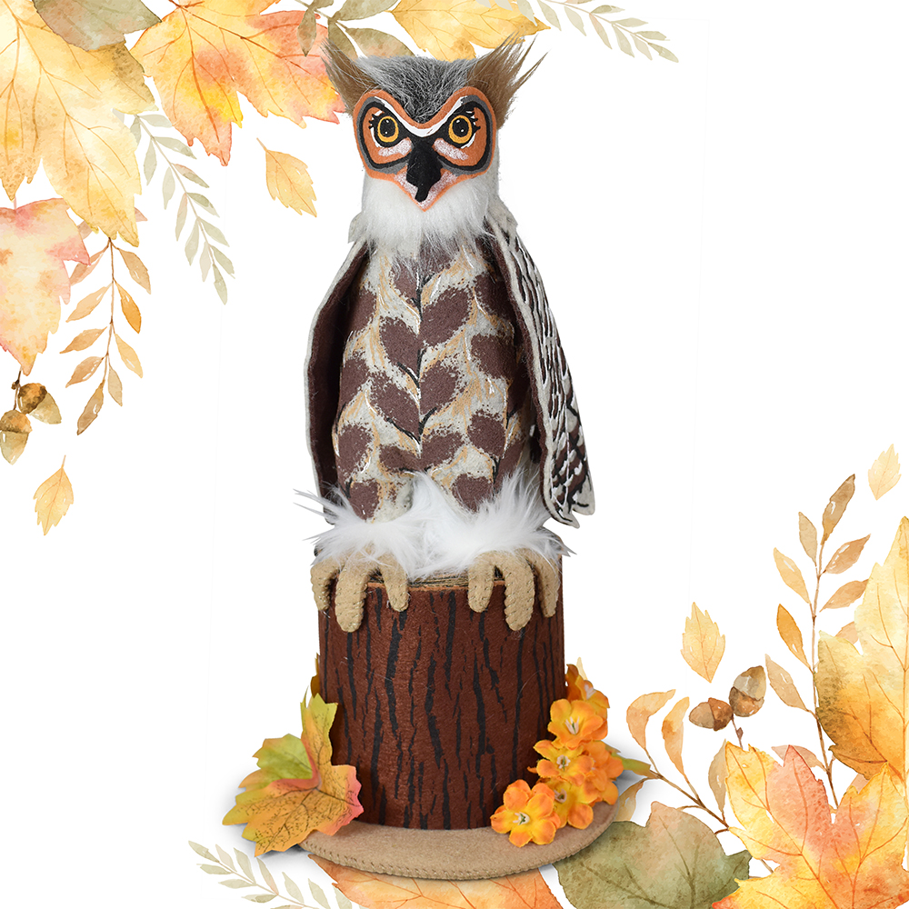 Annalee 11" Harvest Hoot Owl AIA 2024 - Mint - 921024