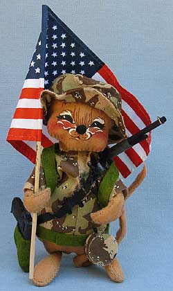 Annalee 7" Desert Storm Soldier Mouse - Near Mint - 993191sqa Annalee 7" Desert Storm Soldier Mouse - Near Mint - 993191sqa