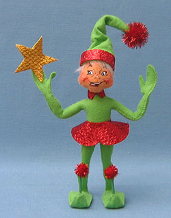 Annalee 9" Green Holiday Elf - Mint - 940905g Annalee 9" Green Holiday Elf - Mint - 940905g
