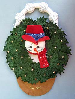 Annalee 25" Snowman Wreath - Mint - Prototype - 942505