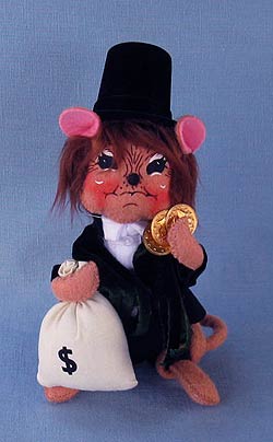 Annalee 6" Dickens Frugal Scrooge Mouse - Mint - 943008