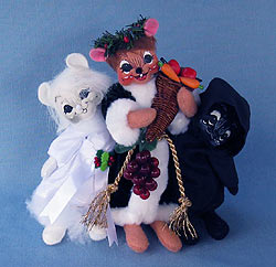 Annalee 9" Bunch of Christmas Carol Dickens Ghost Mice - Mint - 943108