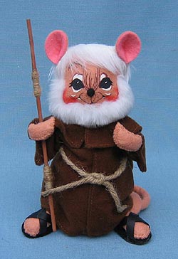 Annalee 6" Robin Hood Friar Tuck Mouse - Nativity Shepherd - Mint - 943307