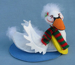 Annalee 12 Days of Christmas 6" Seven Swans-A-Swimming - Mint - 944612