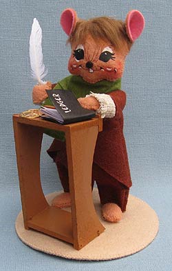 Annalee 6" Dickens Counting Bob Cratchet Mouse - Mint  - 944711