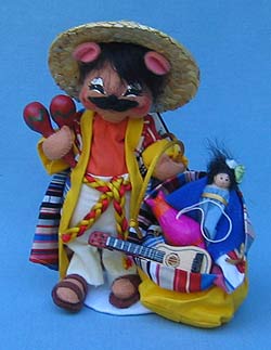 Annalee 6" Mexican Mouse - Mint - 945304