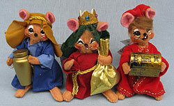 Annalee 5" Nativity Wisemen Mice Set of 3 - Mint - 9460-946216 Annalee 5" Nativity Wisemen Mice Set of 3 - Mint - 9460-946216