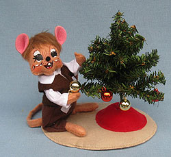 Annalee 6" Dickens Bob Cratchet Decorating Mouse - Mint  - 946712