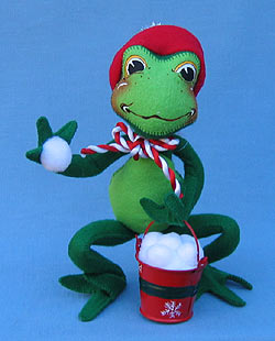 Annalee 13" Snowball Frog - Mint - 947307 Annalee 13" Snowball Frog - Mint - 947307
