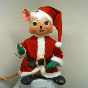 Annalee 48" Santa Mouse - Mint - 969607