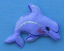 Annalee 4" Lavender Dolphin Pin - Mint - 970702