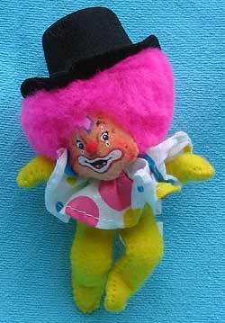 Annalee 4" Clown Pin - Mint - 970704