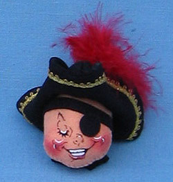 Annalee 2" Pirate Elf Head Pin - Mint - 970798xo