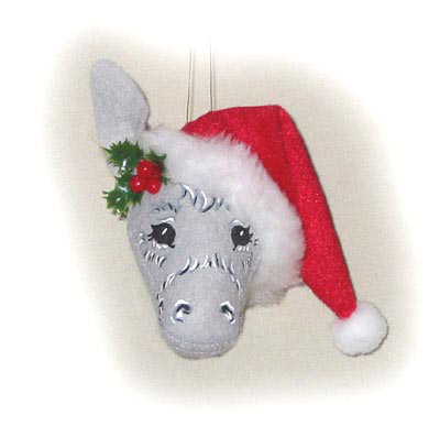 Annalee 4" Christmas Donkey Ornament - Mint - 980803