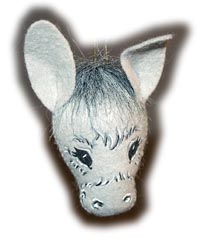 Annalee 3" Donkey Pin / Ornament - Mint - 981403