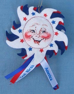 Annalee 3" Spirit of America Pin Magnet and Ornament - Mint - 982401