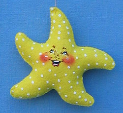 Annalee 4" Yellow Starfish Ornament - Mint - 983301yl