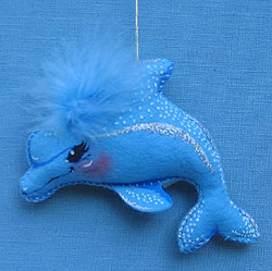 Annalee 4" Blue Dolphin Ornament - Mint - 983501bl