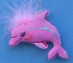 Annalee 4" Pink Dolphin Ornament - Mint - 983501pk